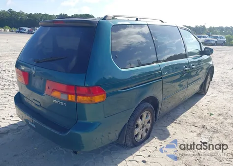 2002 Honda Odyssey Ex from USA, damaged, VIN 2HKRL18672H582522